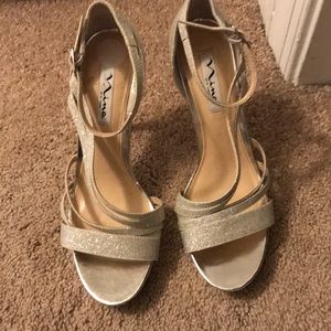 Nina 8.5 Silver Heels